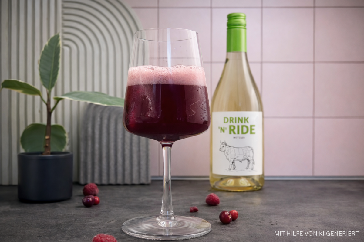 Alkoholfreier Himbeer-Cranberry-Drink