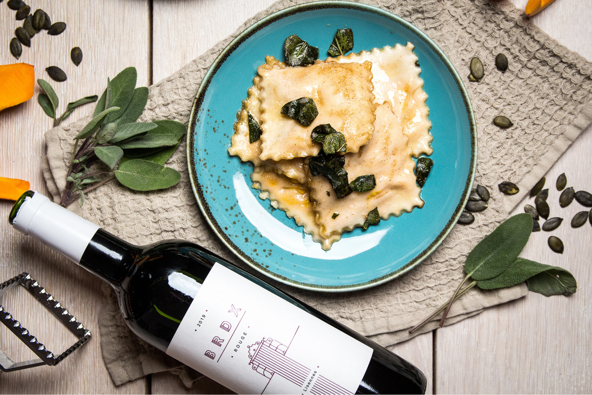 Kürbis-Ravioli mit Salbei-Butter