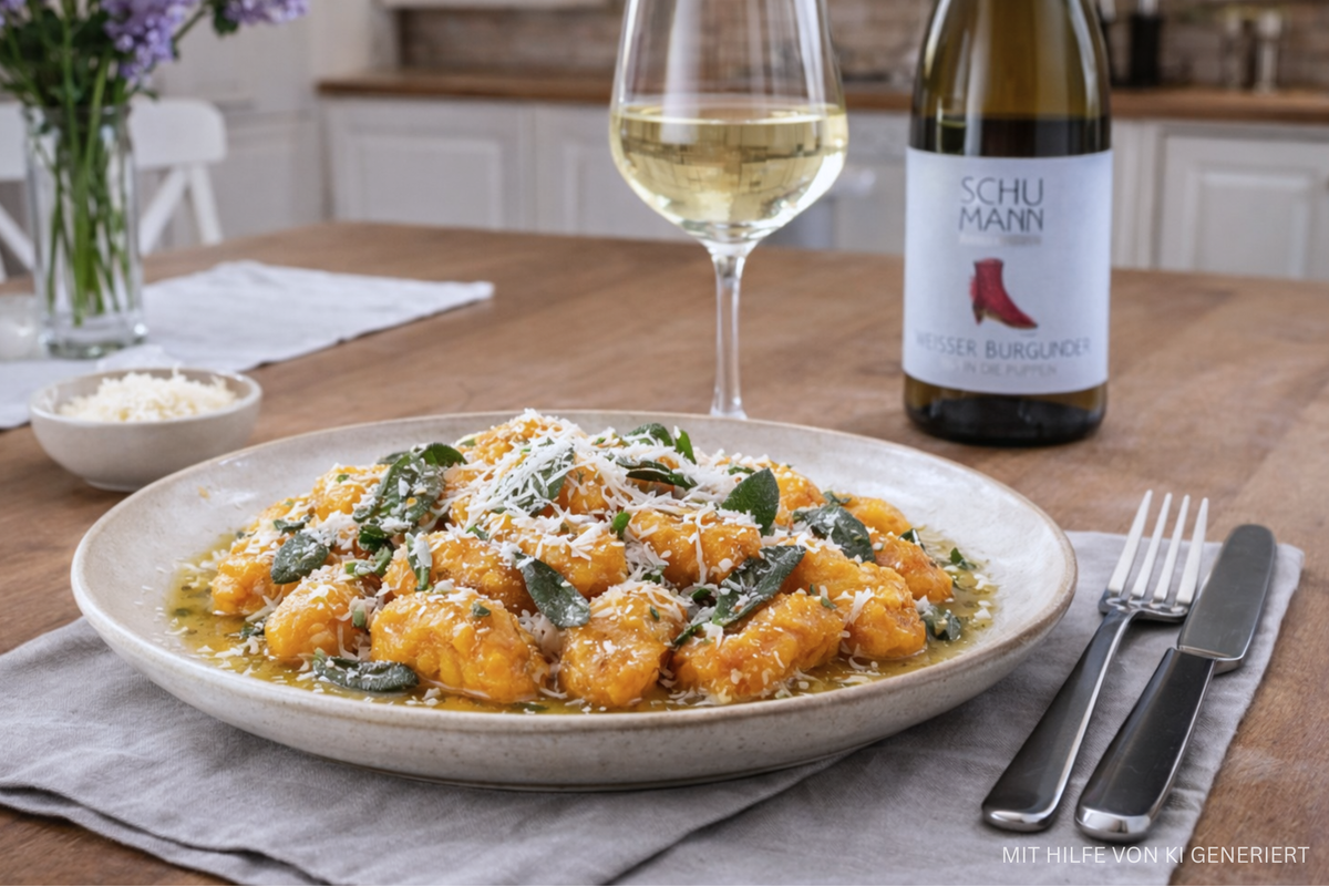 Kürbis-Ricotta-Gnocchi mit Salbeibutter