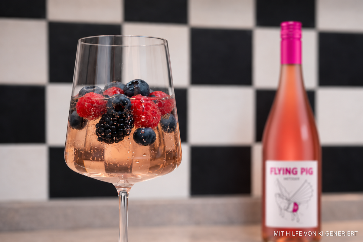 Rosé Berry Sommerdrink