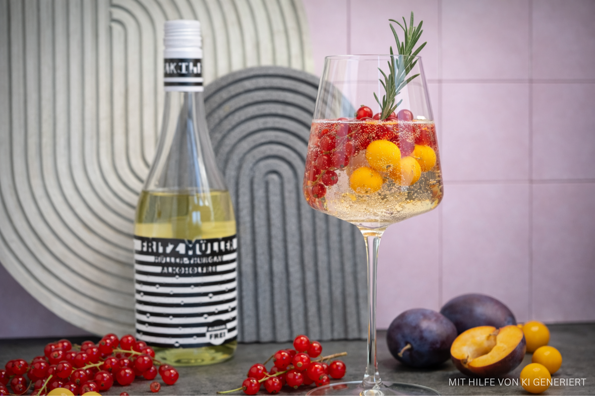 Alkoholfreier Johannisbeer-Physalis-Drink