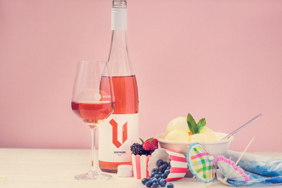 Dreierlei Eis mit Wein ohne Eismaschine