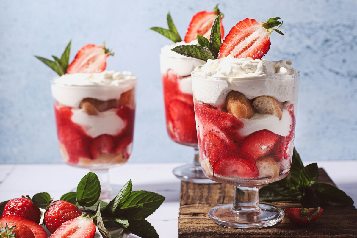Erdbeer-Rosé-Tiramisu