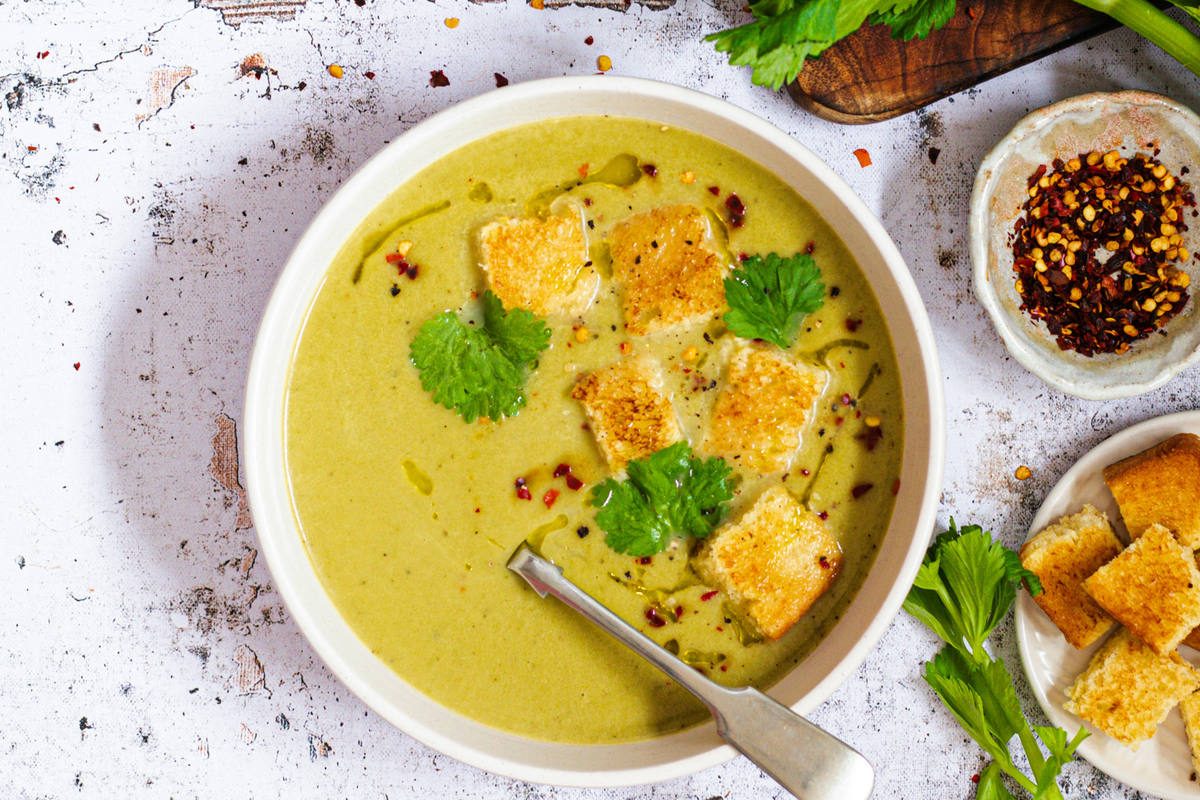 Kartoffelsuppe mit Dreierlei Toppings