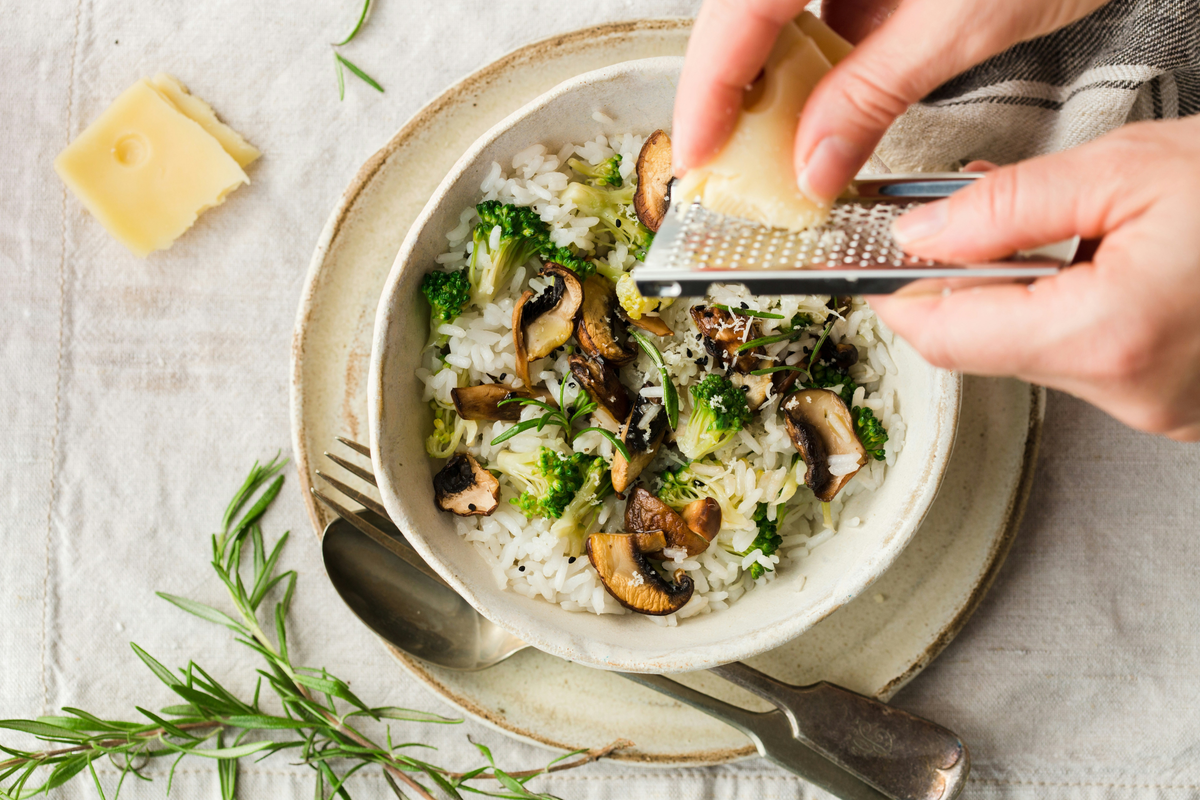 Risotto mit Steinpilzen und Champignons