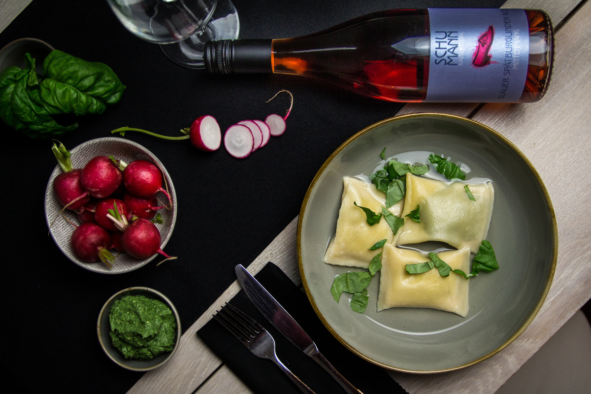 Maultaschen mit Spinat-Ricotta-Füllung