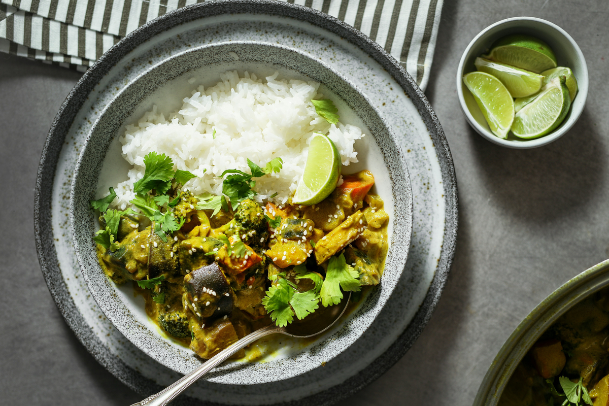 Winterliches Weißkohl-Curry