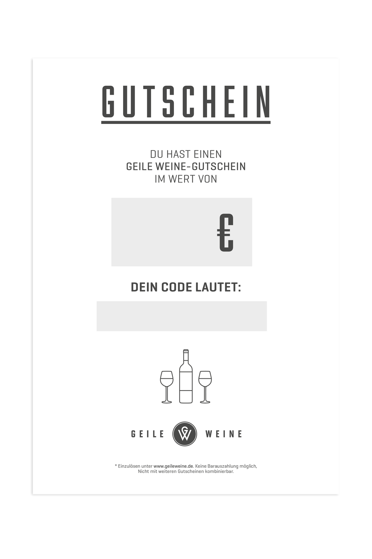 Gutschein (per Mail)