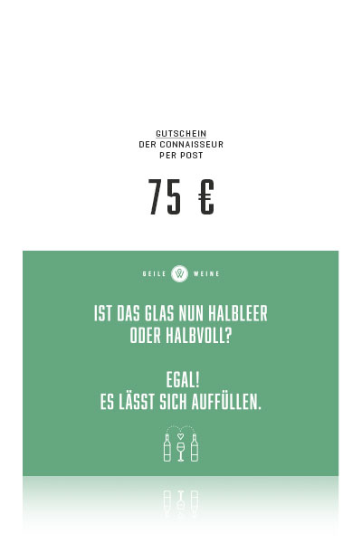75€ Gutschein – Der Connaisseur (per Post)