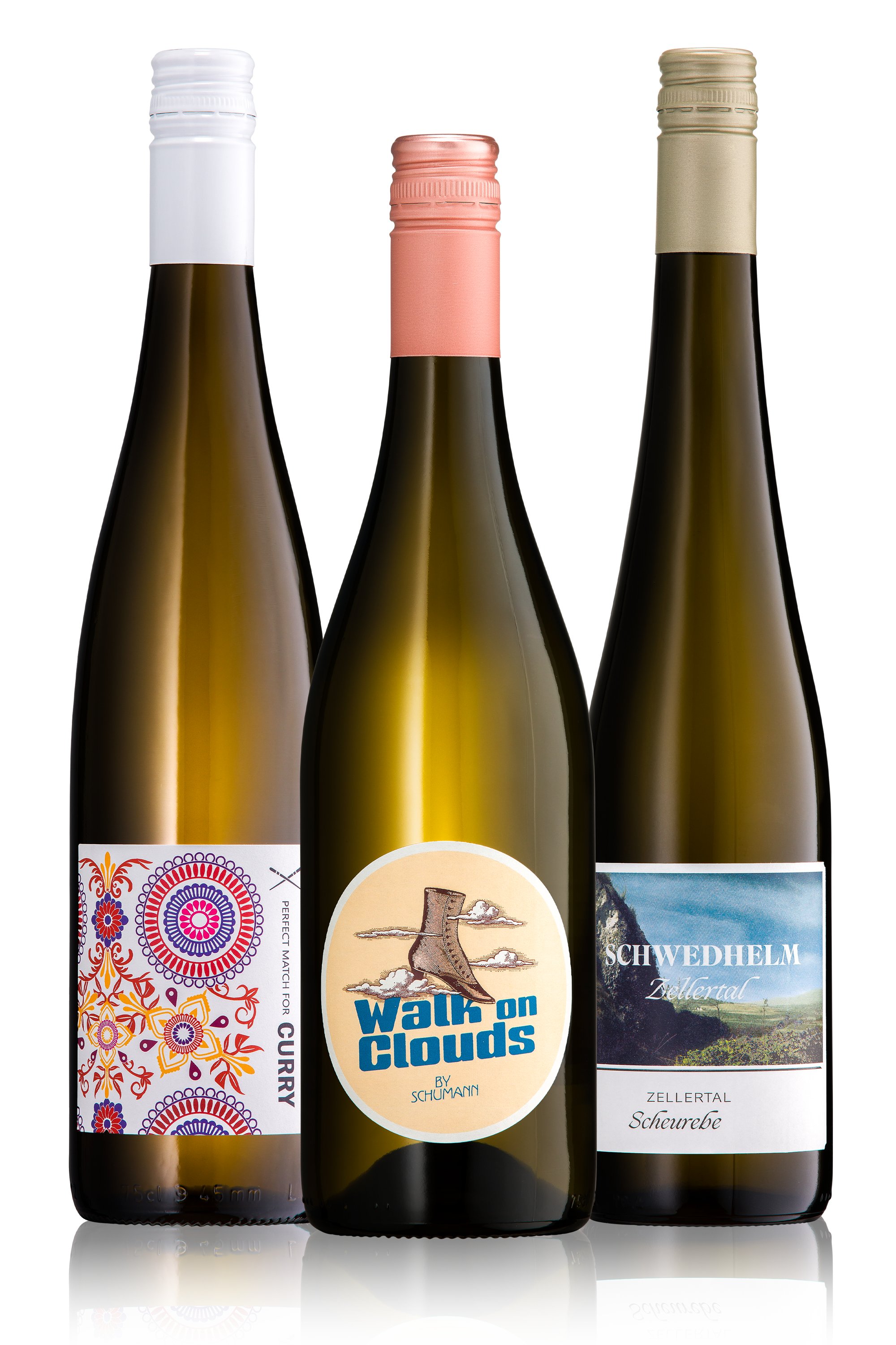 Weintrio zu Curry