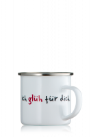 'Ich Glüh' Für Dich' - Emaille-Tasse